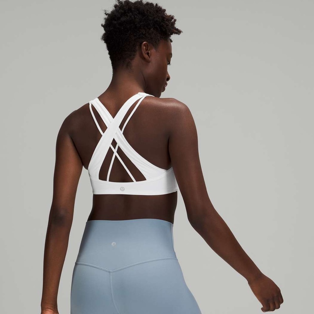 White, Size 12 Lululemon Nulu Yoga Bra.